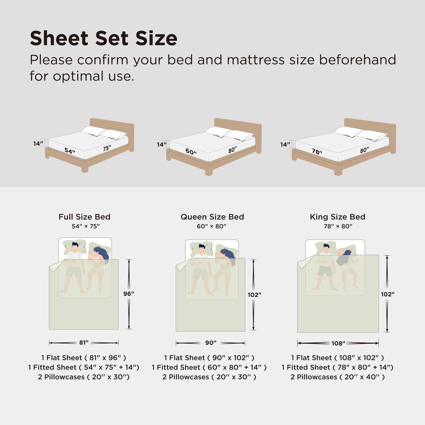 Bedsure Satin Sheets Full Size - 4 Piece Silky Bedsheets with 15 Inches Deep Pocket Fitted Bedsheet,1 Flat Sheet, 2 Satin Pillowcases, Good for Hair & Skin (Full, Light Green)