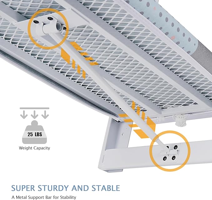 SheeChung Wall Mount Ironing Board 36"X12", Compact Wall Ironing Board