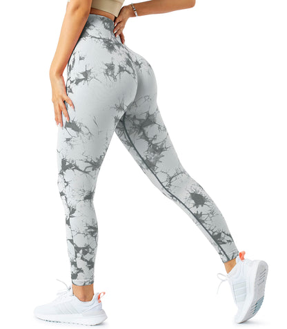 A AGROSTE Women Seamless Workout Leggings with Pockets Scrunch Butt Lifting Gym Leggings High Waisted Yoga Pants
