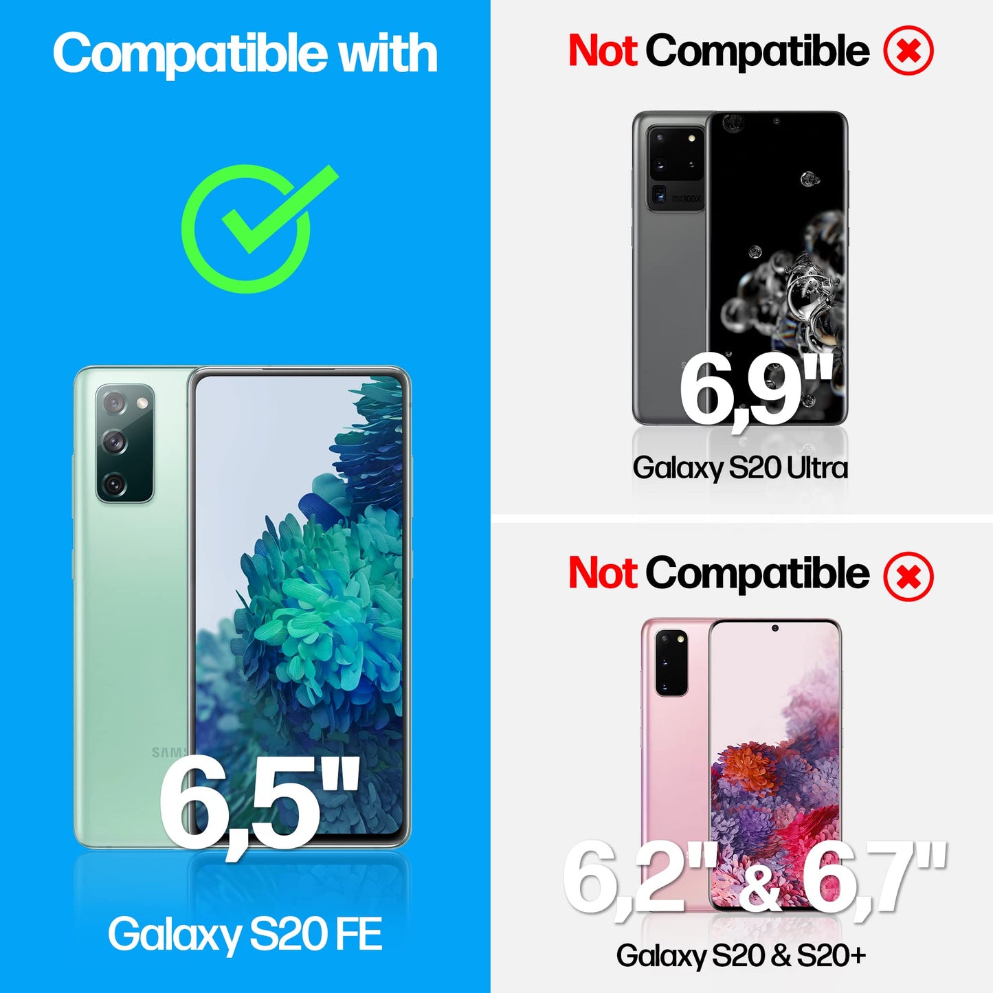 Power Theory Designed for Samsung Galaxy S21 FE 5G Screen Protector Tempered Glass [9H Hardness], Easy Install Kit, 99% HD Bubble Free Clear, Case Friendly, Anti-Scratch, 2 Pack