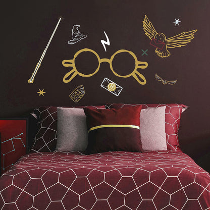 RoomMates RMK4955GM Harry Potter Glasses Giant Peel and Stick Wall Decal