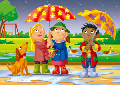 Ravensburger My First Puzzles: What's The Weather? (6: 8: 10 & 12 Piece) Jigsaw Puzzle for Kids - Every Piece is Unique, Pieces Fit Together Perfectly - MESH Accredited