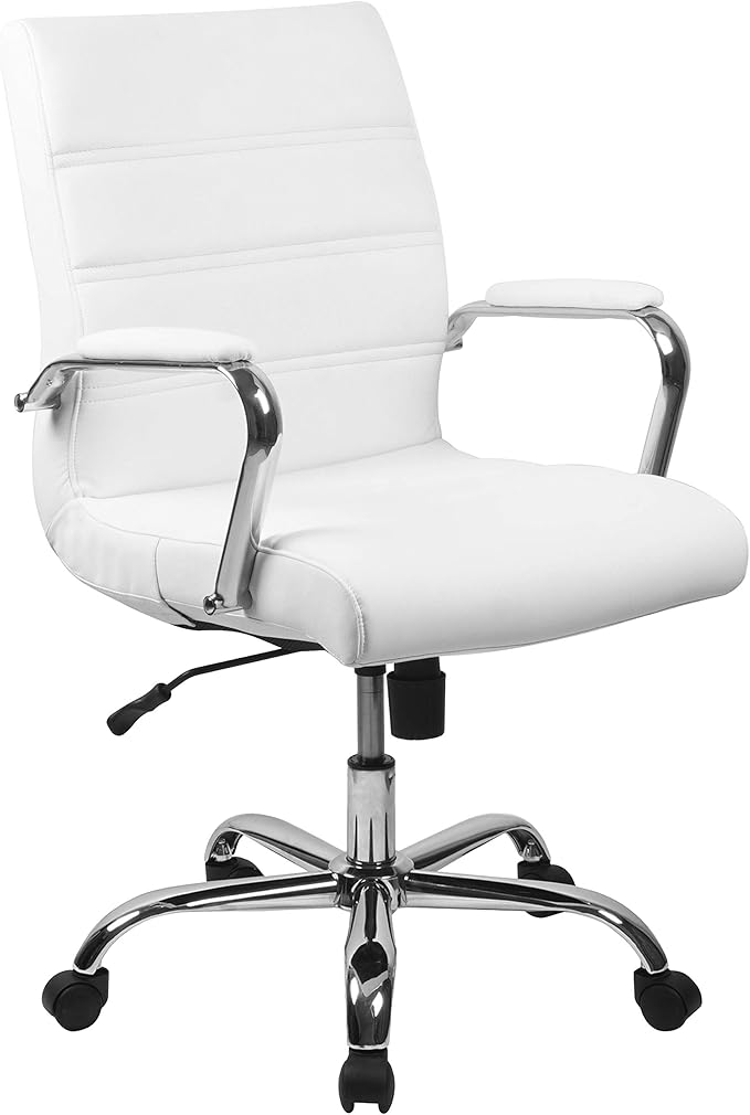 Flash Furniture Whitney Mid-Back Swivel LeatherSoft Desk Chair