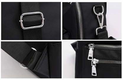 JIANLINST Women's Mini Backpack Purse Girls Fashion Shoulder Bags Water resistant Casual Daypack Rucksack Black