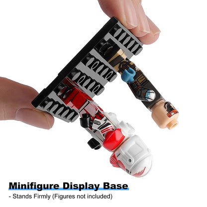 15 Display Cases Fits for Lego Minifigures, Mini-Figures Display Boxes Fits for Lego Figures Display, Single Mini-Figures Storage Case for Figures Collectors, Dust-Proof (Black)