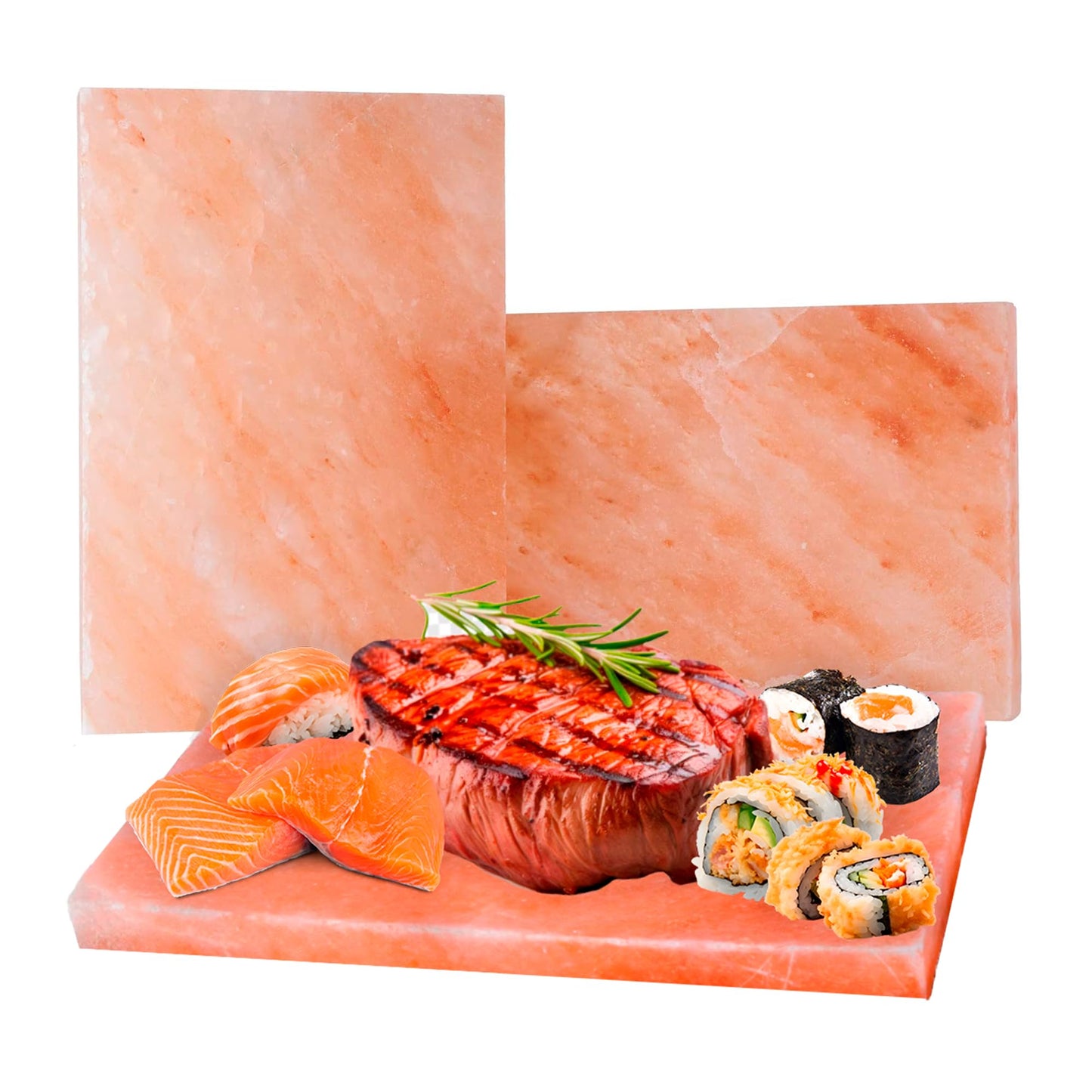 FOCUS NUTRITION Pink Himalayan Salt Block - Salt Stone For Grilling, Cooking, Serving | 100% Pure Salt Slab | Unique Gifts for Cooks | Food Grade