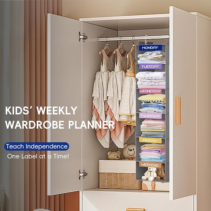 VERONLY Weekly Hanging Closet Organizer
