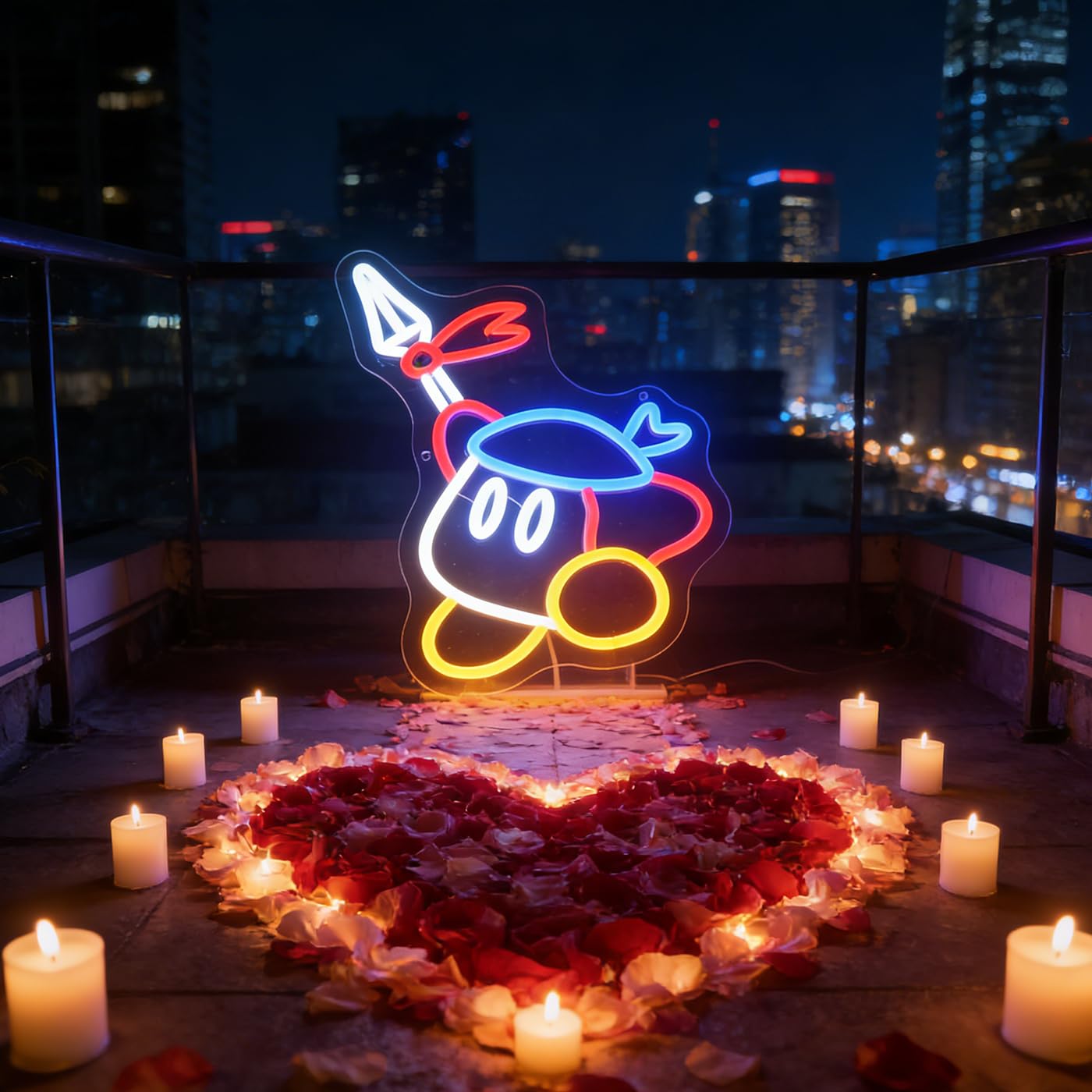 Gaming Neon Sign for Kids Bedroom Game Room, LED Anime Neon Sign Wall Art for Gaming Setup, Man Cave, Dorm or Bedroom Decor, Dimmable USB, Gift for Gamers Teens, Boys, Kids(spearboy)