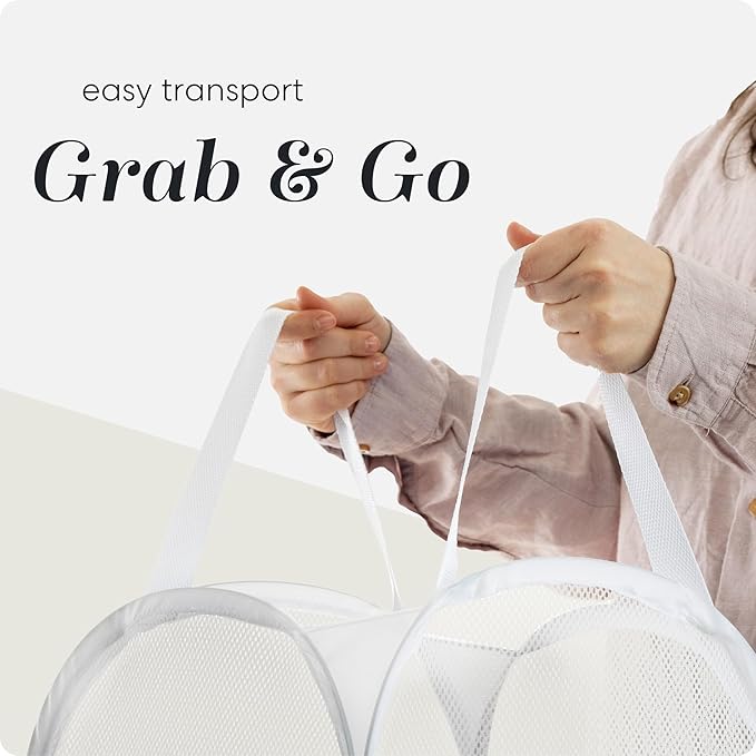 Handy Laundry Collapsible Mesh Pop Up Hamper
