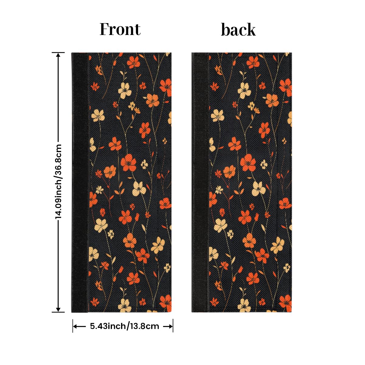 Pardick Spring Flower Refrigerator Door Handle Covers Set of 2, Florals Fridge Handle Cover Washable Fridge Dishwasher Door Spring Decor Protector Handle Cover, Keep Your Kitchen Appliance Clean