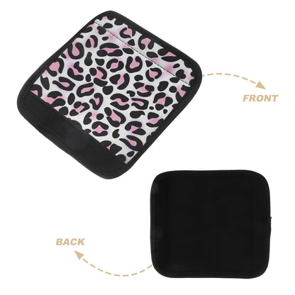 OHPHCALL Barbell Pad Set 2Pcs with Leopard Print Dumbbell Handle Covers Horizontal Bars Sleeve Non-Slip Protective Grip Pads for Pull Up and Weight Lifting Training