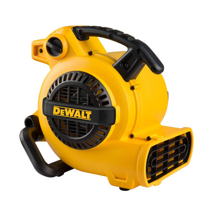 DEWALT DXAM-2260 Portable Air Mover/Floor Dryer, 600 Cfm & DEWALT DXF-2042 High-Velocity Industrial,Warehouse Fan Heavy Duty Mover Portable Air Circulator 3-Speed Adjustable Tilt, 20", Yellow