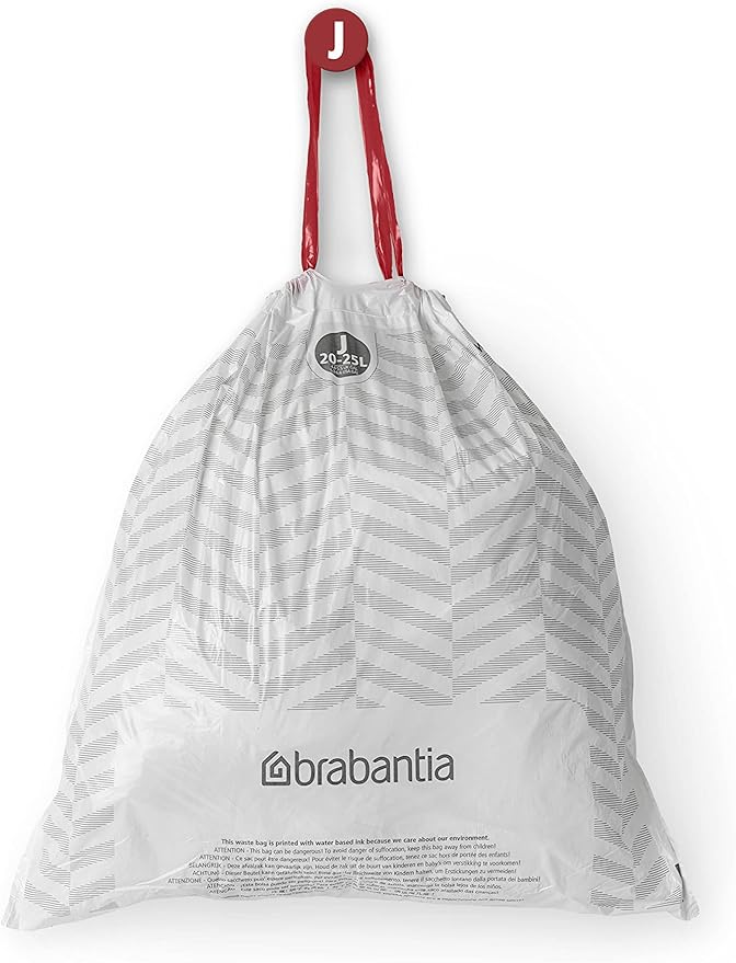Brabantia PerfectFit Trash Bags Thick Plastic Trash Can Liners