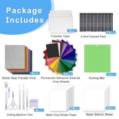 Cutaswish The Ultimate Accessories Bundle for Makers and All Explore Air-80pcs Perfect Tools and Accessories Kit as Gifts,Instantly Create Amazing Crafting Projects