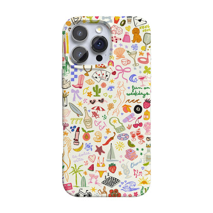 Casely iPhone 16 Pro Case | Be Mine | Tiny Hearts | Compatible with MagSafe | Classic Ultra Slim Design