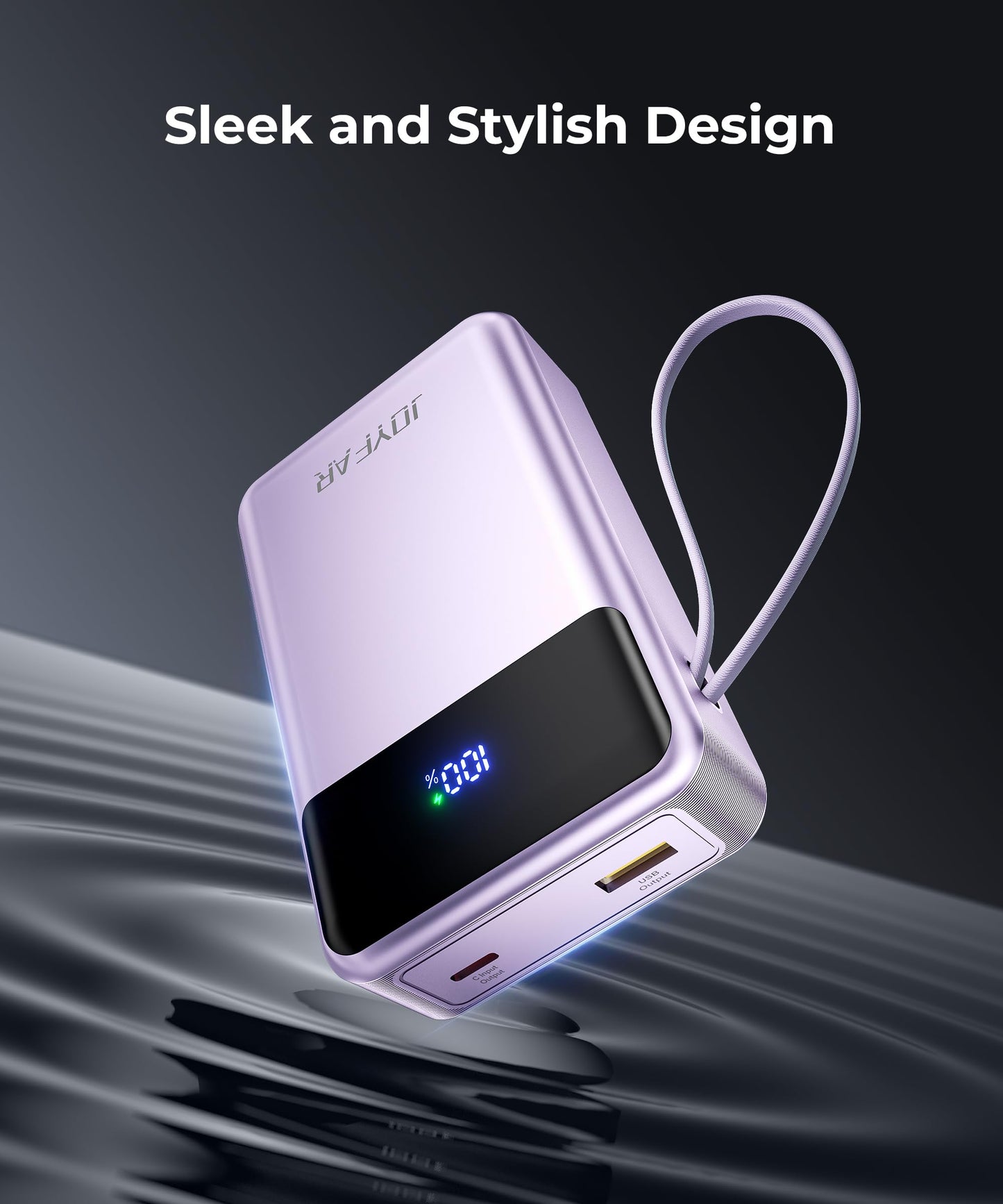 Portable-Charger-Power-Bank Travel Essentials Battery Pack USB C 30000mAh Built in Cable 22.5W Phone Fast Charging Powerbank Compatible with iPhone 16 15 14 13 12 11 iPad Samsung Google Xiaomi