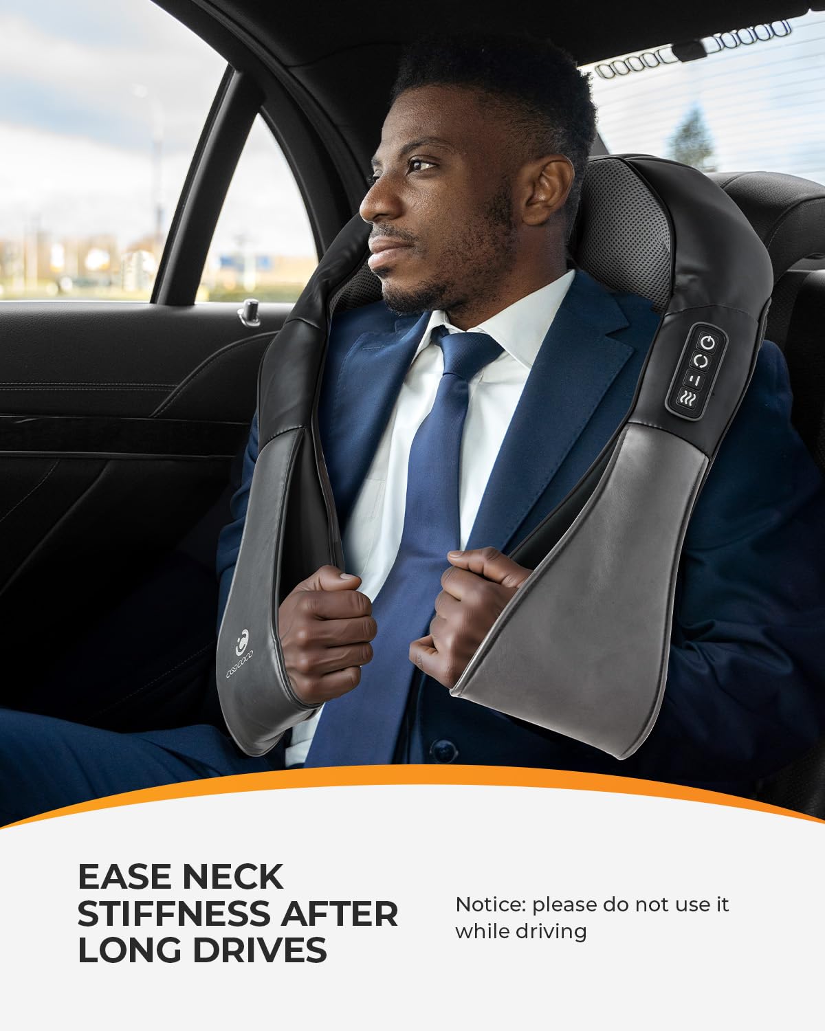CooCoCo Upgraded Cordless Neck Massager - FSA Eligible, Back Massager for Pain Relief Deep Tissue,Shoulder Massager with Heat,6D Shiatsu Kneading,HSA Electric Rechargeable Massager,Gifts for Men Women
