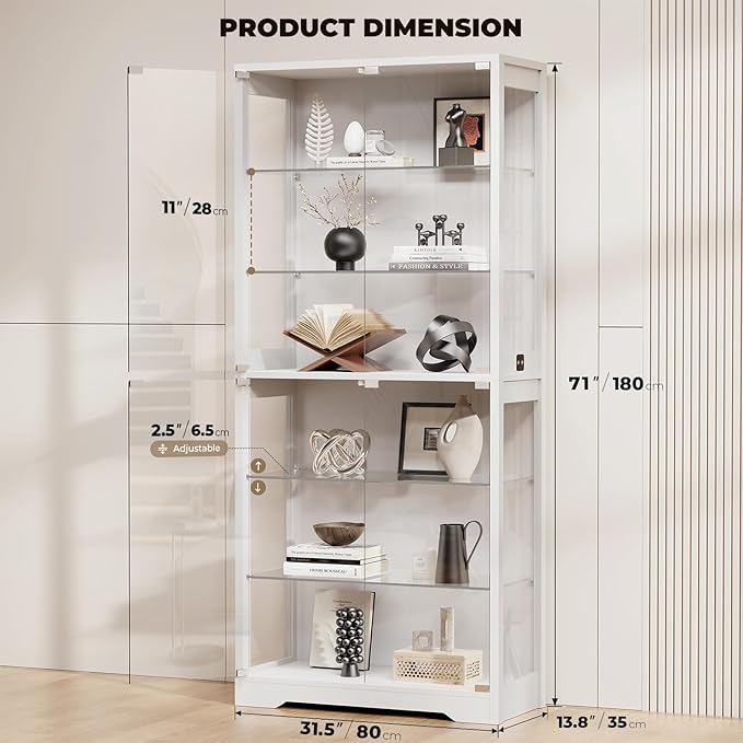 BROTTAR 6-Tier 71" Display Cabinet