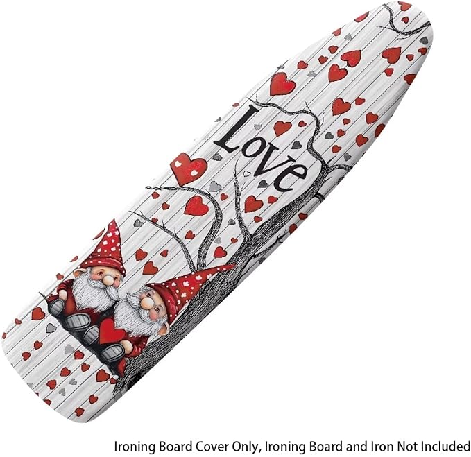 Gnome Ironing Board Cover Love Heart Ironing Board Pad Protective Cover