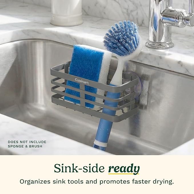Cuisinart Sponge Holder for Kitchen Sink—Metal Sink Caddy