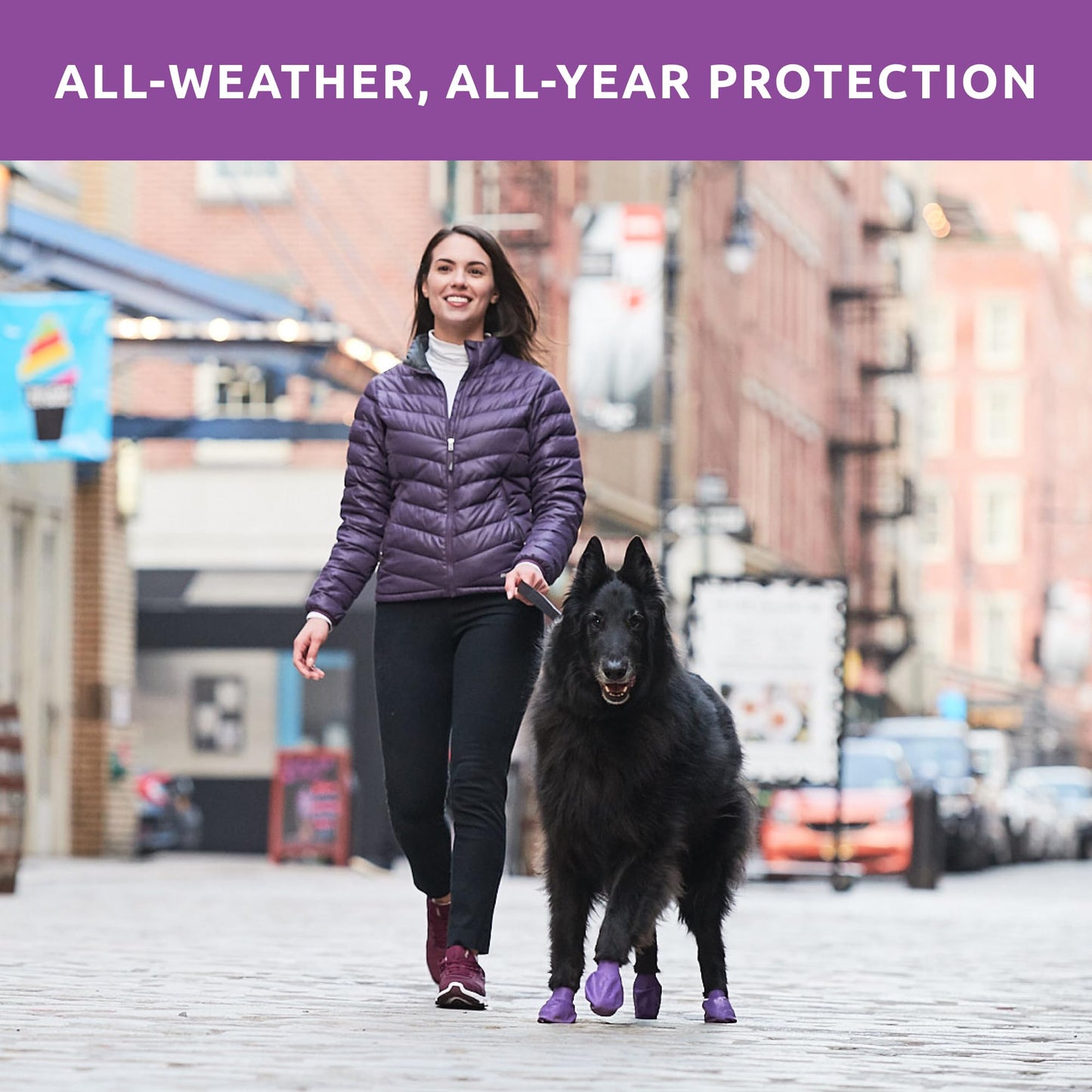 Large Pawz Durable All Weather Dog Boots (12 boots)