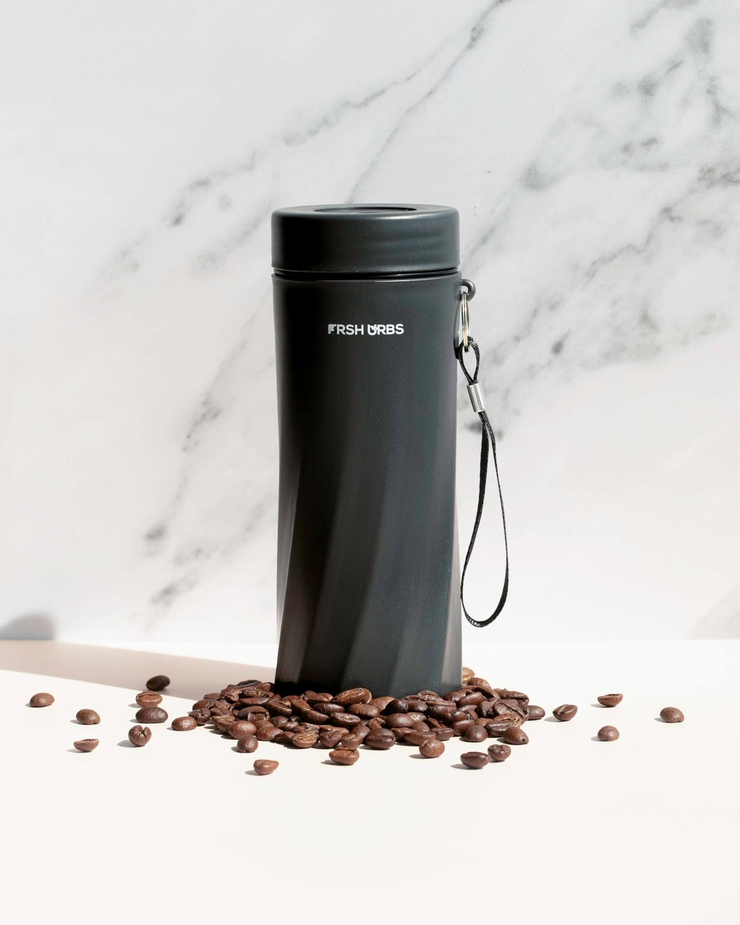 FRSH URBS Air Tight Storage Container, 500ML, Black, with Humidity Packs