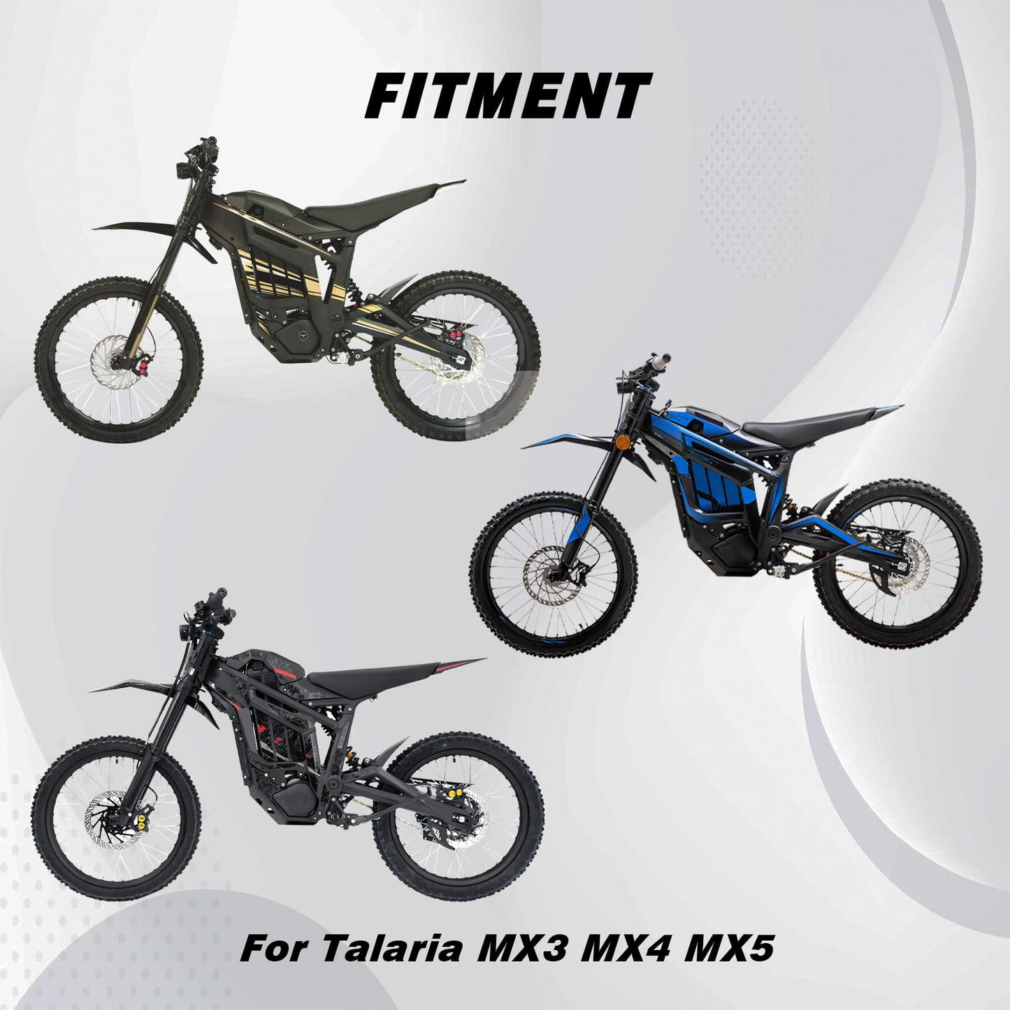 Dirt Bike Rear Foot Pegs Aluminum CNC Passenger Pedal Bracket Rest Footrests for Talaria MX3/MX4/MX5 Electric Dirt Bike Black