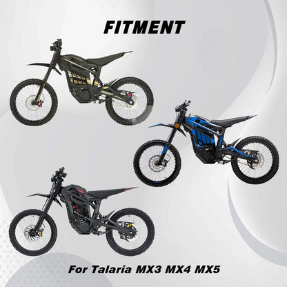 Dirt Bike Rear Foot Pegs Aluminum CNC Passenger Pedal Bracket Rest Footrests for Talaria MX3/MX4/MX5 Electric Dirt Bike Black