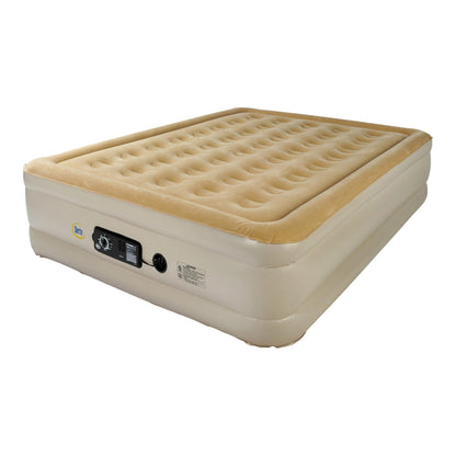 Serta Raised Air Mattress with Never Flat Pump | Size: Queen 18" | Luxury Inflatable Mattress - Built in Air Pump to Ensure a Good Night’s Rest | Heavy Duty Blow Up Mattress with Self Inflating Pump