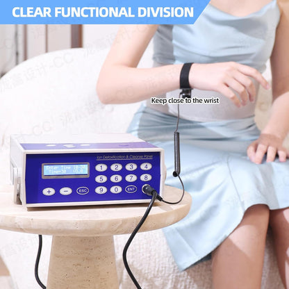 Ionic Detox Foot Bath Machine, Feet Detox Machine Ionic Detox Foot SPA System with LED Display, Professional Tub Basin,Far Infrared Belt and Wrist Strap，Spa at Home Detox
