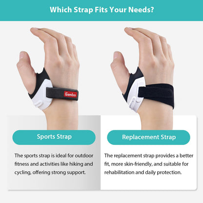 Gambo CMC Thumb Brace for Osteoarthritis, Upgrade Thumb Splint for Joint Pain, Tendonitis, and Arthritis Relief - Thumb Support Stabilizer for Active (Large, Left Hand)