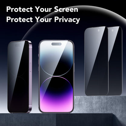 ESR 3 Pack for iPhone 15 Pro Max Screen Protector, [9H Hardness] [Military Grade Shatterproof] Full Coverage Tempered Glass Film with Easy Installation Tool, HD Clear, Scratch Resistant