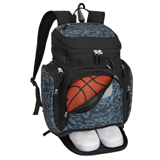 Goloni Basketball Backpack,Large Sports Bag with Ball Compartment & Shoe Compartment, Best for Basketball, Soccer, Volleyball,Gym, Travel