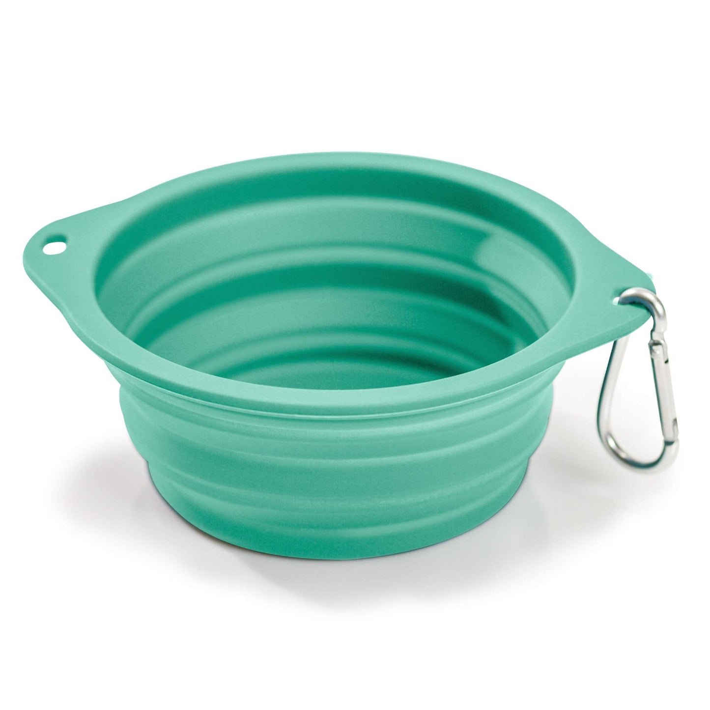 Ruff Products BarkBowl (800ml) - Collapsible Dog Bowl (Tiffany Blue) Premium Quality, Platinum-Cured Food Grade Silicone, No Plastic Rim, Food Safe, Large Travel Bowl