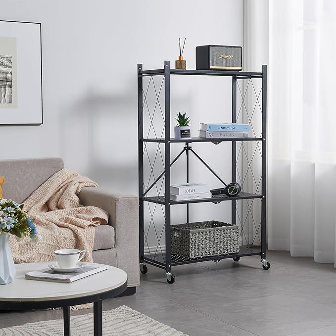 BRIAN & DANY 4-Tier Foldable Storage Shelves