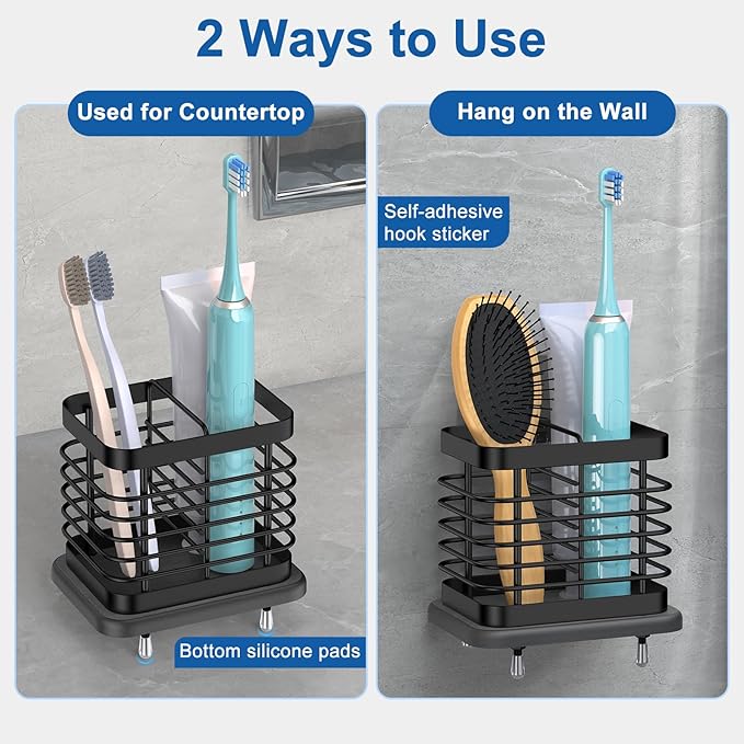 Toothbrush Holders for Bathroom, Adhesive Electric Toothbrush Holder