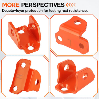 MurDvll Electric Dirt Bike Foot Pegs Bracket Holder Compatible with Tuttio Soleil 01, Stainless Steel Footpegs Mount Footrest Bracket for tutti soleil 01 Accessories (Orange)