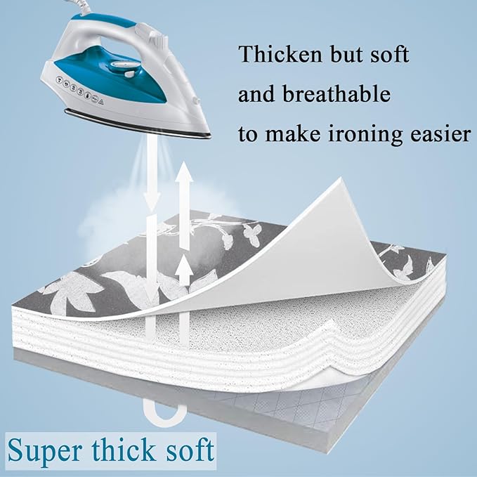 Small Ironing Board Cover Scorch Resistant, Cotton Table top Ironing Board Cover