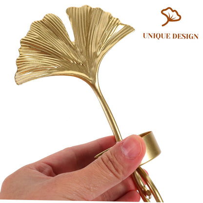 Holibanna Retro Elegant Leaf Wall Hanging Candle Holder Metal Candle Sconces Home Decor