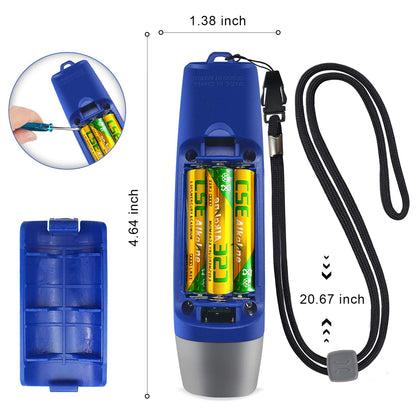ANIZR Electronic Whistles with Lanyard,Adjustable 3 Tone & 3 High Volume Hand Emergency Whistle Basketball Referee Whistle for Coach,Teacher,Police,Outdoor Camping Boating Hiking(with Battery)