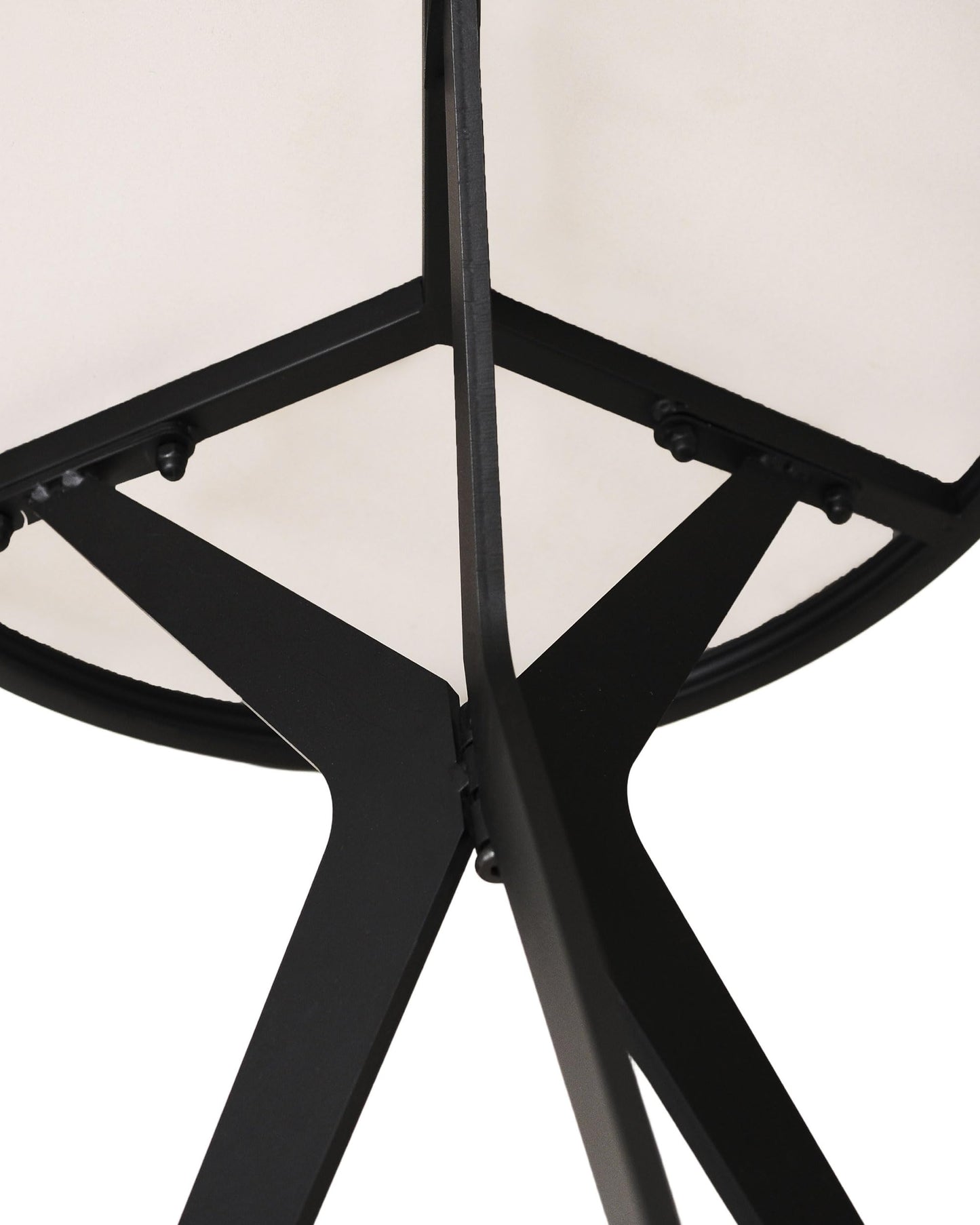 17.72" Side Table Round End Table with Marble Top and Iron Base - Modern Design for Living Room, Bedroom & Office