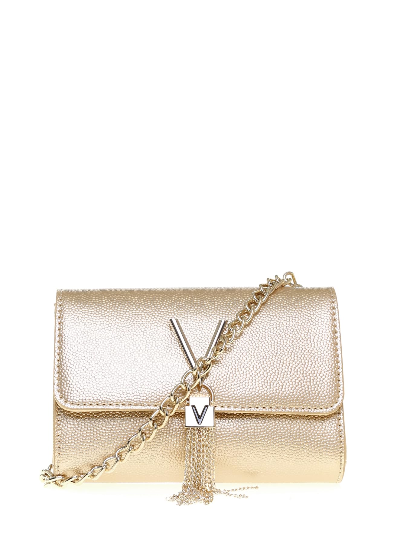 Valentino by Mario Valentino Womens VBS1R403G Divina Clutch Gold (ORO)