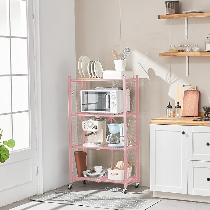 BRIAN & DANY 4-Tier Foldable Storage Shelves