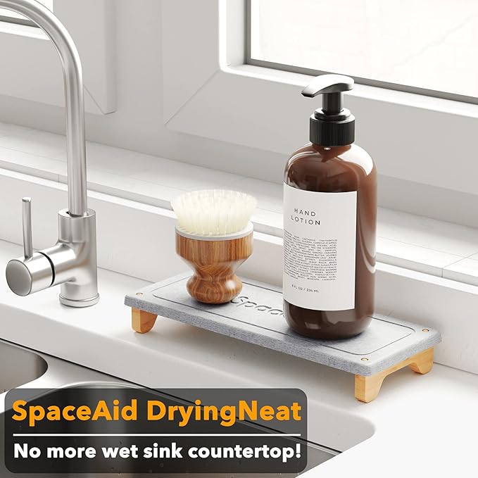 SpaceAid DryingNeat Sink Organizer, Instant Dry Sink Caddy Organizers, Kitchen
