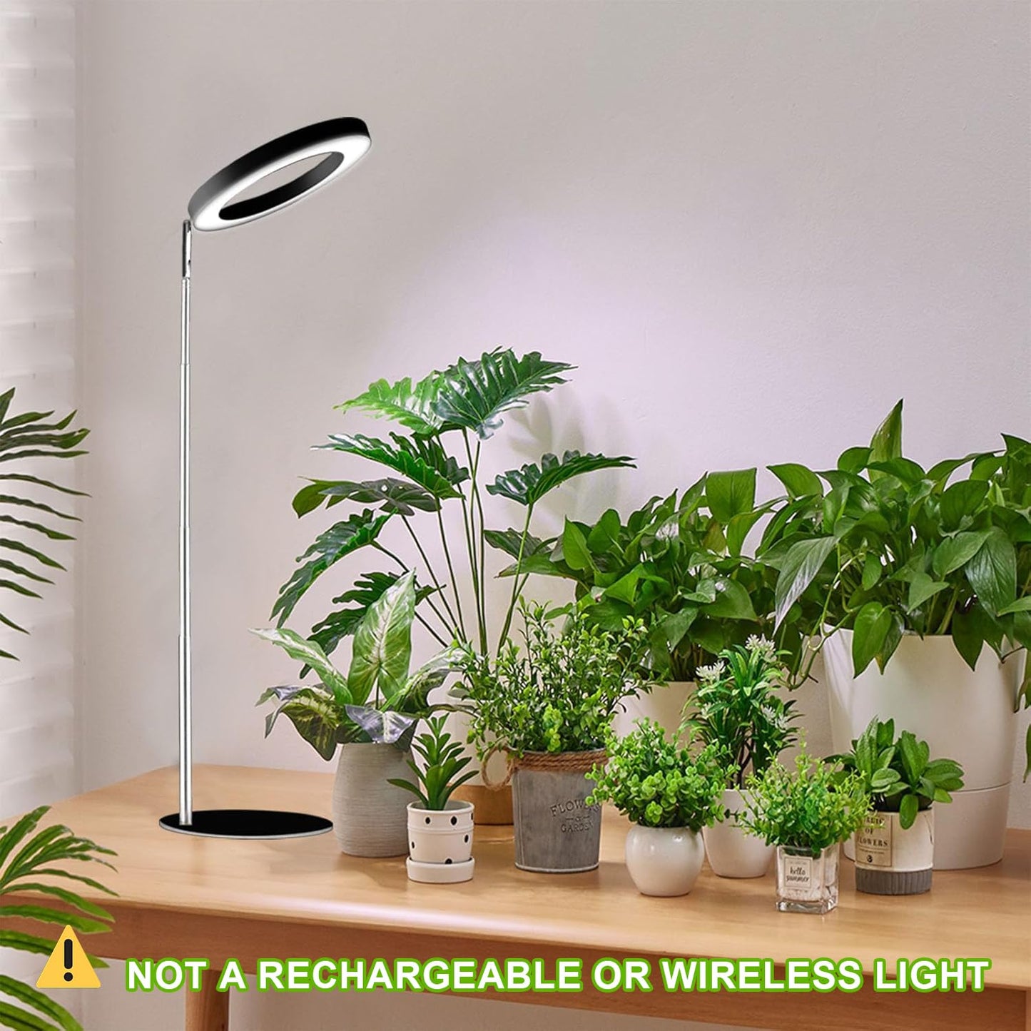 yadoker 144 LEDs Full Spectrum Plant Grow Light for Indoor Plants，Height Adjustable, 6.3" Aluminum Housing,Automatic Timer with 8/12/16 Hours,10-Level Brightness,Black Plant Light,2 Pack