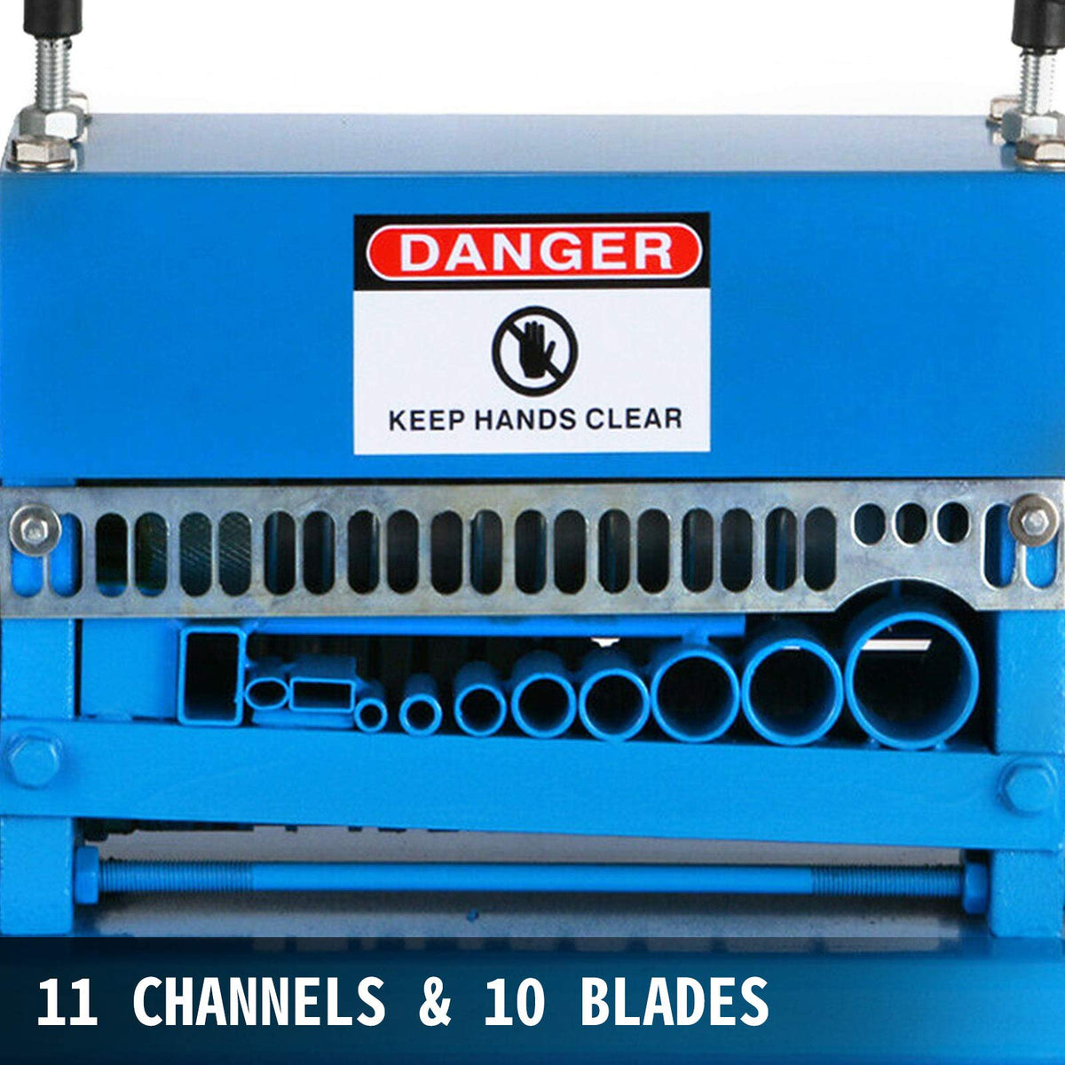 VEVOR Wire Stripping Machine 0.06-1.5 inch,Wire Stripper Machine 11 Channels 10 Blades, Automatic Wire Stripping Tool with Manual Hand Cranked Industrial for Recycling Copper Wire Stripper