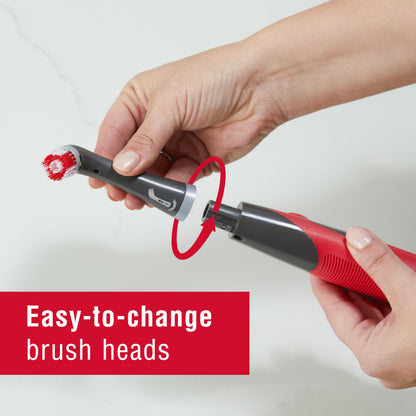 Rubbermaid Reveal Power Scrubber 18-Piece Kit, Cordless Electric Battery Powered Scrub Brush, Water Resistant, for Home/Kitchen/Bathroom/Grout/Tile/Shower/Tub
