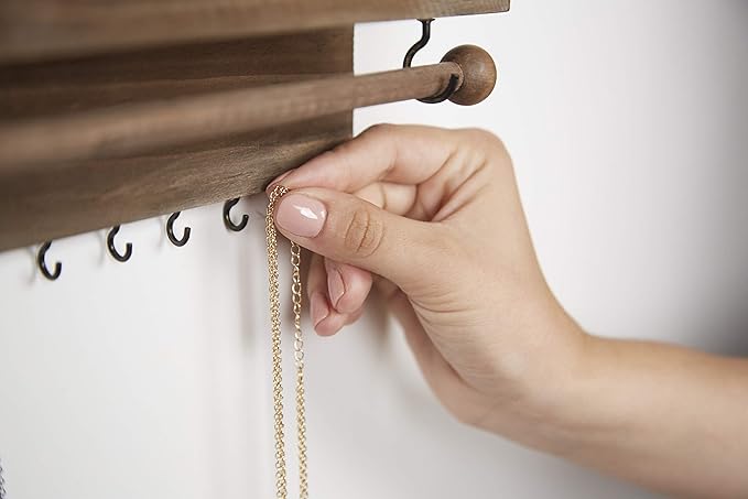 Rustic Necklace Jewelry Organizer