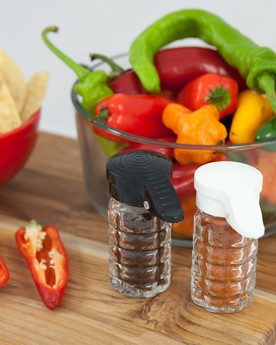 Moisture Proof Humidity Free Shake it Free Shaker Glass Salt and Pepper Shakers by Tumbler Home