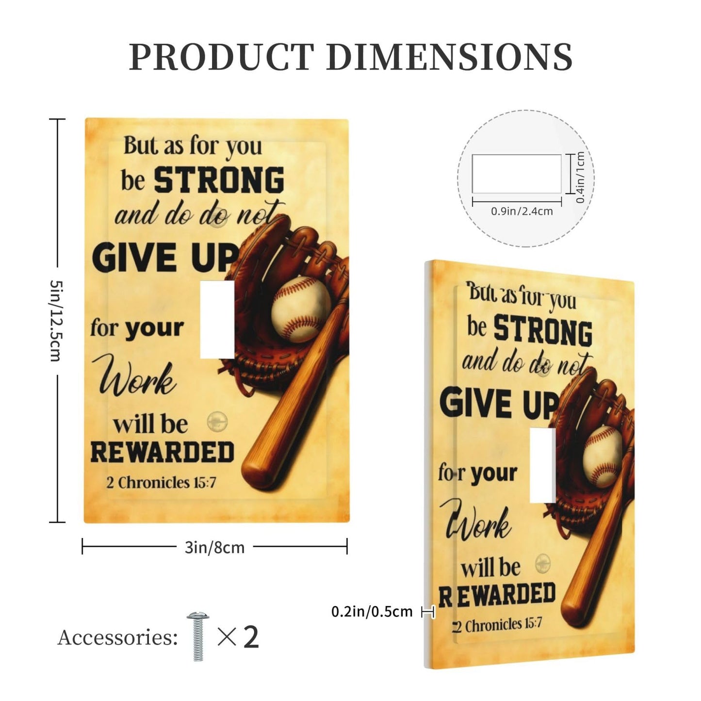 Decorative Art Light Switch Covers Baseball Single Toggle Wall Plate Decorative Switchcover Electrical